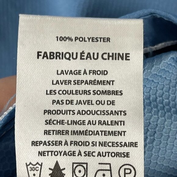 FootJoy Men's Sport 1/2 Zip Performance Golf Windshirt (S) Indigo Blue #28203 - Picture 11 of 14